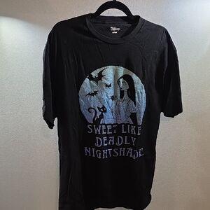 Black Graphic Tee with Sally Design